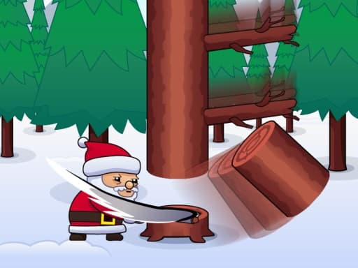 free online games - Lumberjack Santa Claus