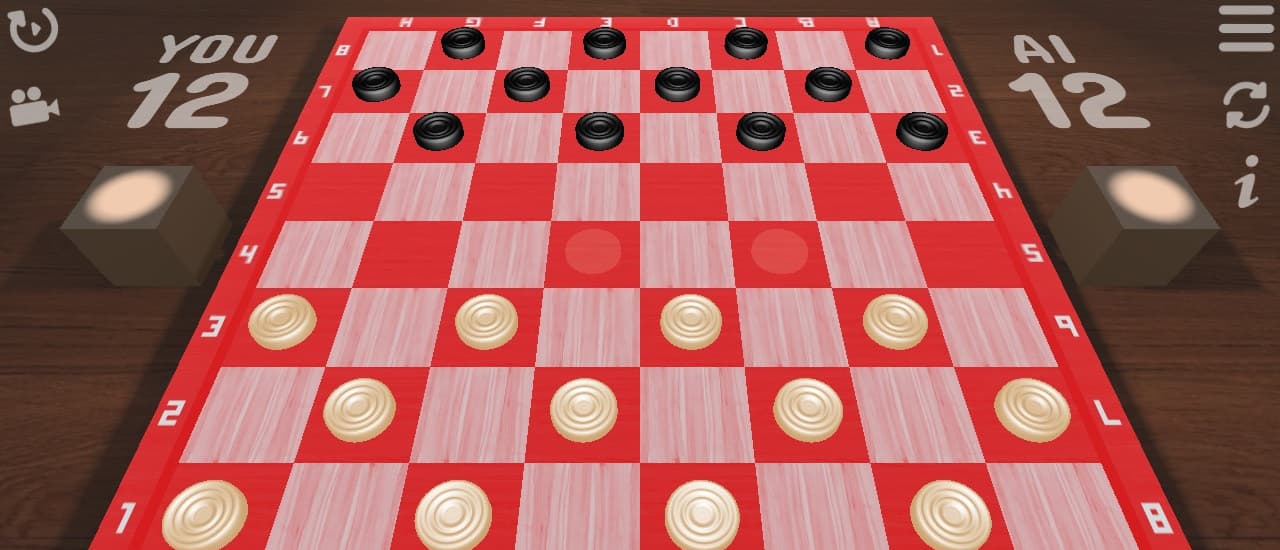 free online games - Checkers 3D