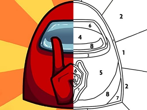 free online games - Among Them Coloring Book