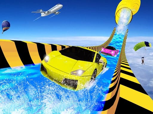 free online games - Water Slide Car Racing adventure 2020