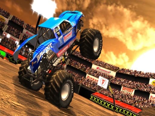 free online games - Monster Truck Dessert Racing Game 3D 2019