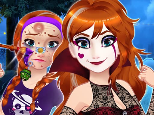 free online games - Halloween Princess Makeover
