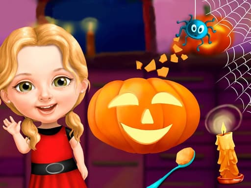 free online games - Sweet Baby Girl Halloween Fun