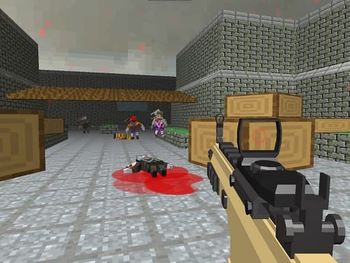 free online games - Pixel Apocalypse Shooting Zombie Garden