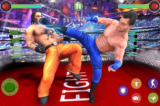 free online games - BodyBuilder Ring Fighting Club Wrestling Games