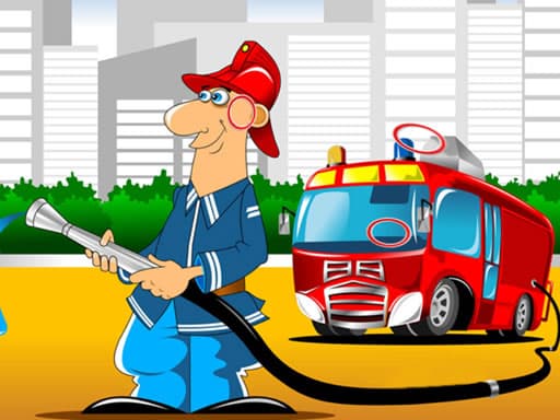 free online games - Fire Trucks Differences
