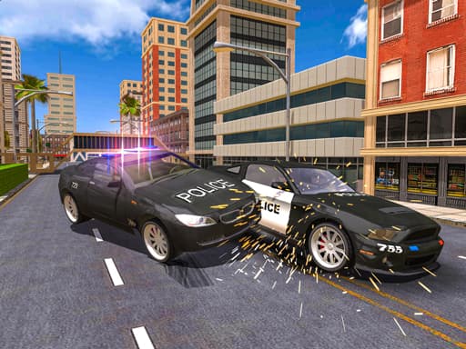 free online games - Police Car Stunt Simulation 3D