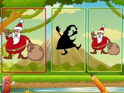 free online games - Santa Shadow Match