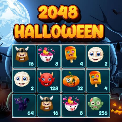 free online games - 2048 Halloween