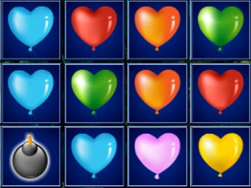 free online games - Heart Balloons Block Collapse