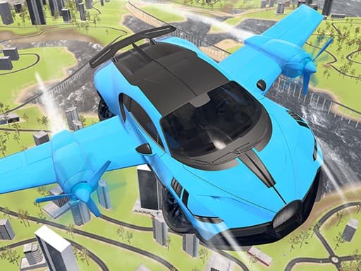free online games - Real Sports Flying Car 3d