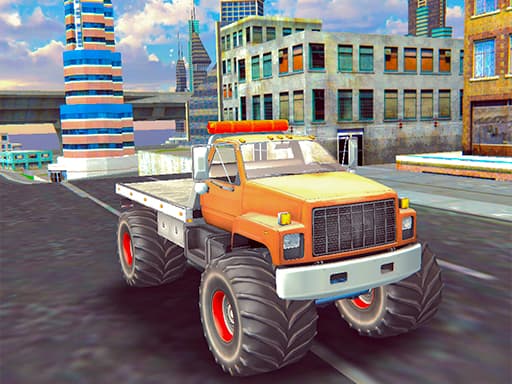 free online games - Monster Truck Stunts Free Jeep Racing Games