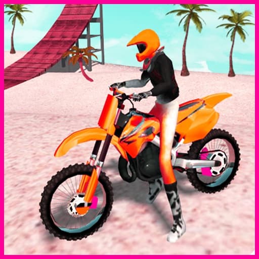 free online games - Motocross Beach Jumping Bike Stunt Game