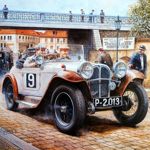 free online games - Painting Vintage Cars Jigsaw Puzzle 2