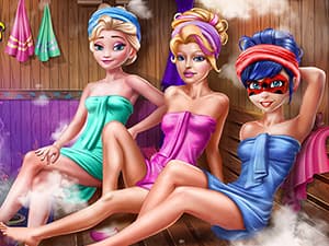 free online games - Super Girls Sauna Realife