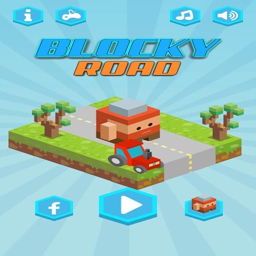 free online games - Blocky Road Runner Game 2D
