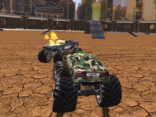free online games - Demolition Monster Truck Army 2020