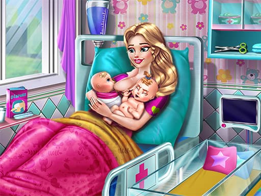 free online games - Mommy Twins Birth