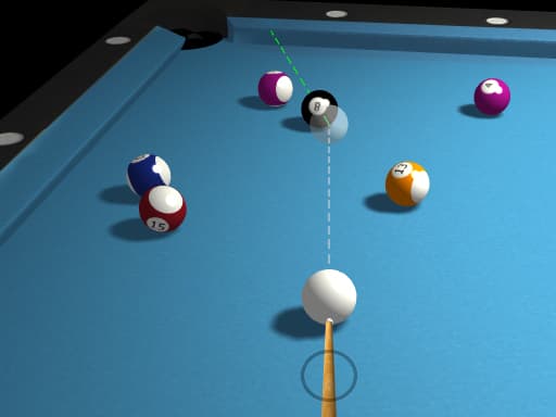 free online games - 3d Billiard 8 ball Pool