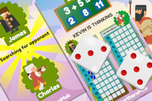 free online games - Math And Dice Kids Educational Game