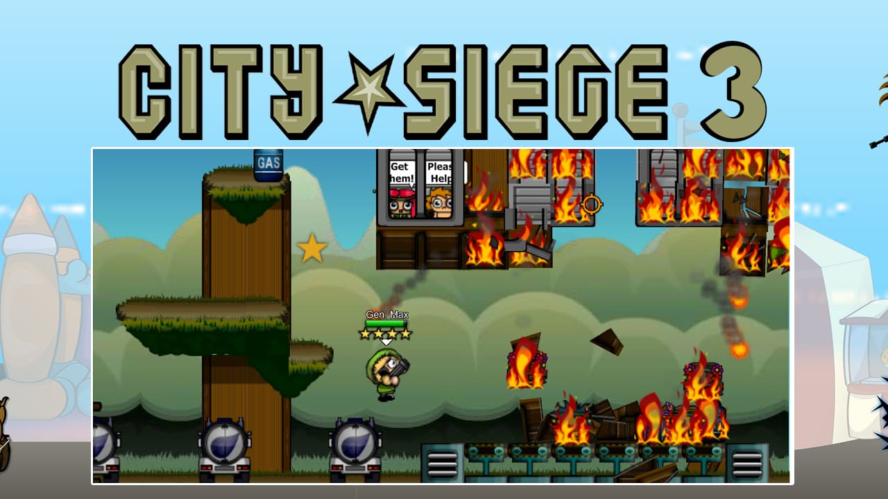 free online games - City Siege 3 Jungle Siege