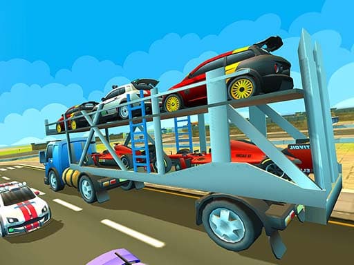 free online games - Cargo Euro Truck Drive Car Transport New