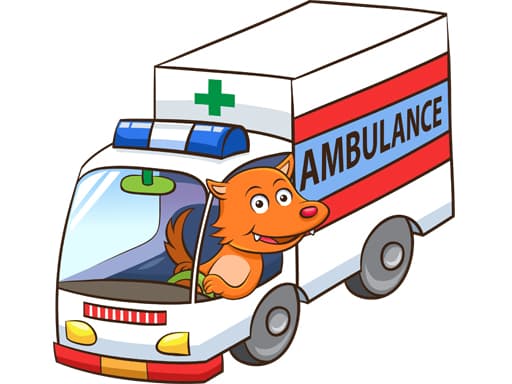 free online games - Cartoon Ambulance Puzzle