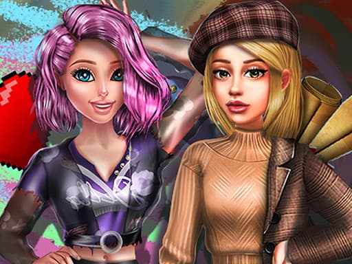 free online games - 2022 Dark Academia to eGirl Dress Up