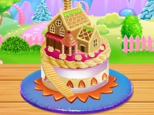 free online games - Doll House Cake Cooking