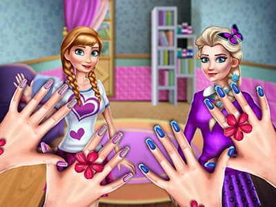 free online games - Princesses Nails Salon