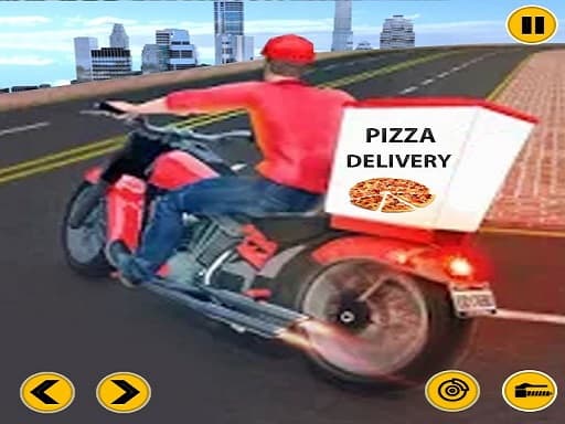 free online games - Big Pizza Delivery Boy Simulator Game