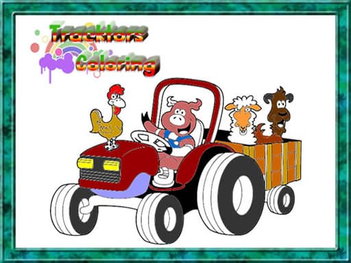 free online games - Tractor Coloring Pages