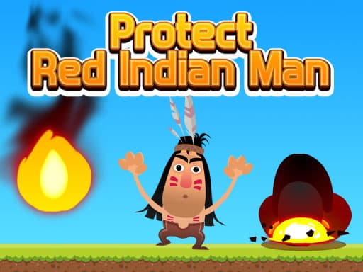 free online games - Protect Red Indian Man