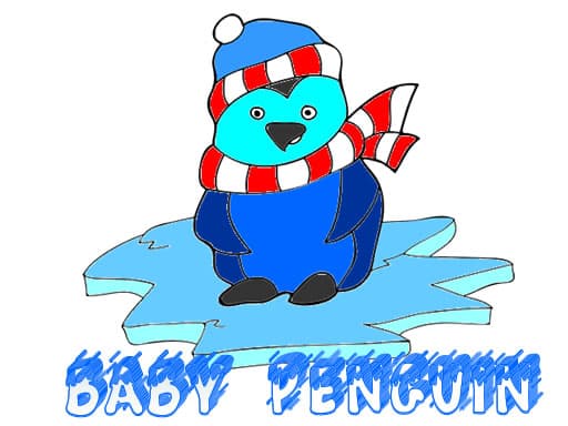 free online games - Baby Penguin Coloring