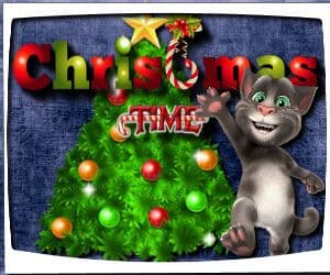free online games - Talking Tom Christmas Time