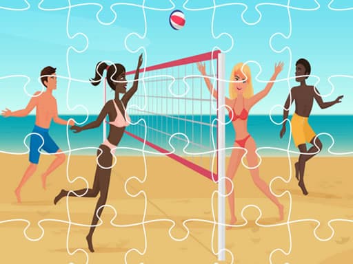 free online games - Beach Volley Ball Jigsaw