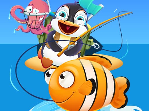 free online games - Baby Penguin Fishing