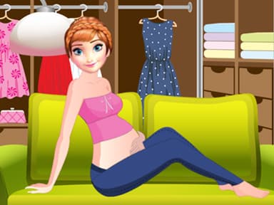 free online games - Pregnant Anne Dressing Room
