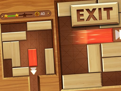 free online games - EXIT unblock red wood block
