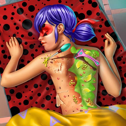 free online games - Dotted Girl Back Treatment