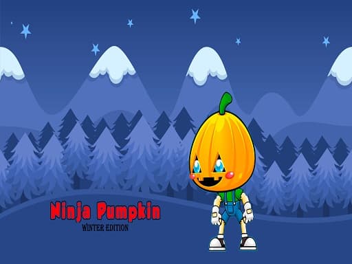 free online games - Ninja Pumpkin Winter Edition