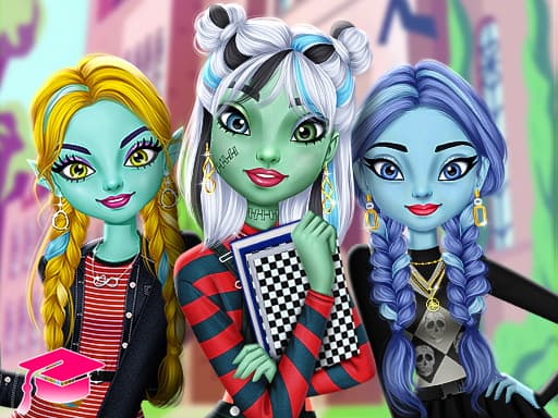 free online games - Monster Girls High School Squad