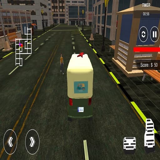 free online games - City Tuk Tuk Rickshaw  Chingchi Simulator Game