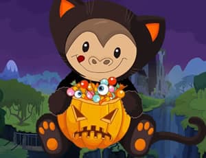 free online games - Halloween Monkey Jumper