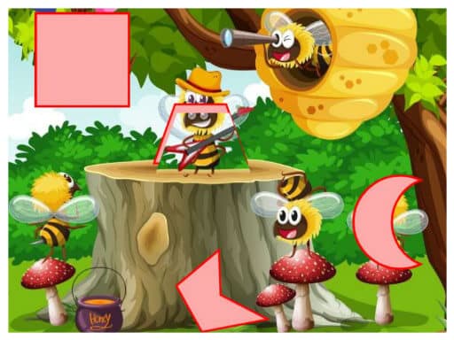 free online games - Shapes Jigsaw Insects