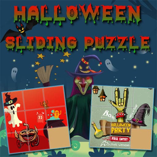 free online games - Halloween Sliding Puzzle