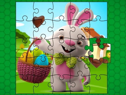 free online games - Easter Bunny Eggs Jigsaw