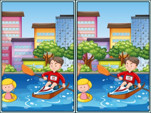 free online games - Spot 5 Diffs Urban Life