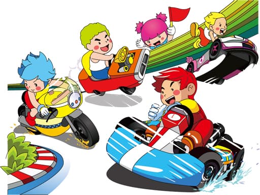 free online games - Cartoon Kart Puzzle