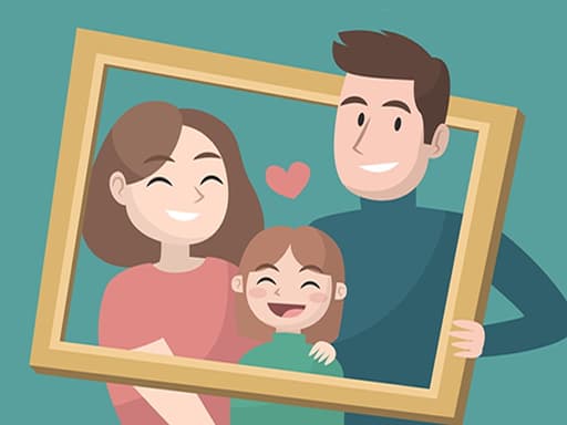free online games - Happy Family Puzzle